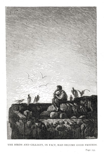 Illustration de "Les Travailleurs de la Mer", de Victor Hugo