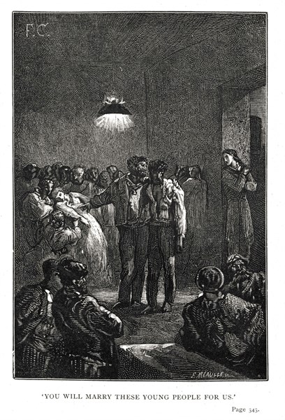 Illustration of "Toilers of the Sea", by Victor Hugo