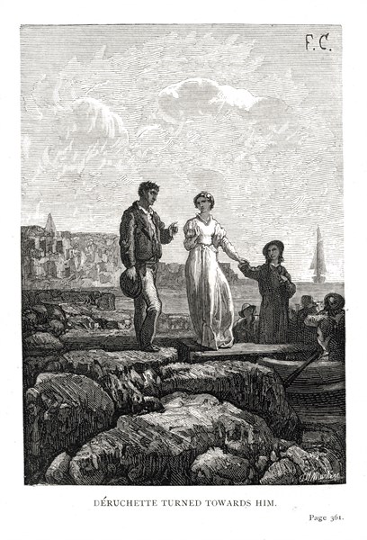 Illustration de "Les Travailleurs de la Mer", de Victor Hugo