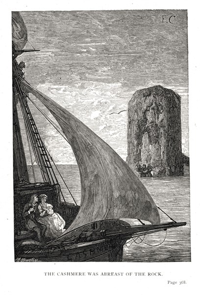 Illustration de "Les Travailleurs de la Mer", de Victor Hugo