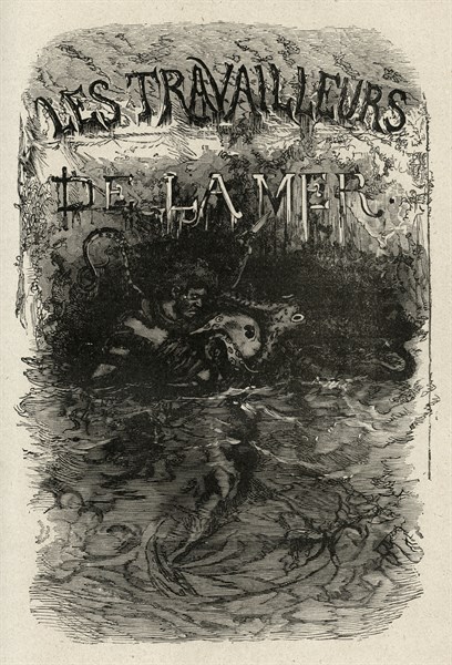 Illustration de "Les Travailleurs de la Mer", de Victor Hugo