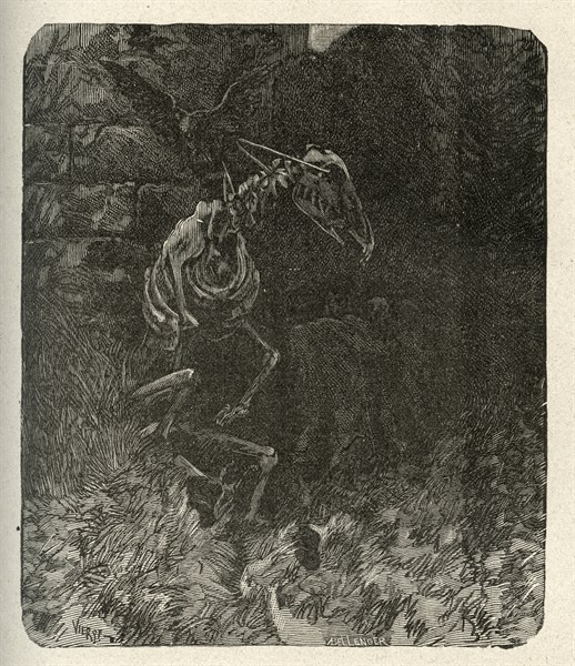 Illustration of "Toilers of the Sea", by Victor Hugo