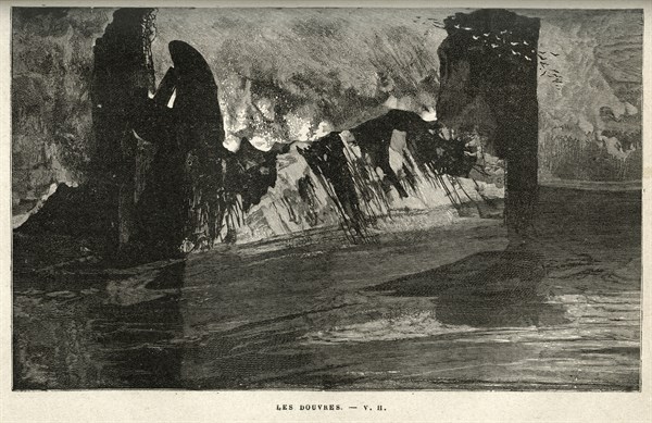 Illustration of "Toilers of the Sea", by Victor Hugo