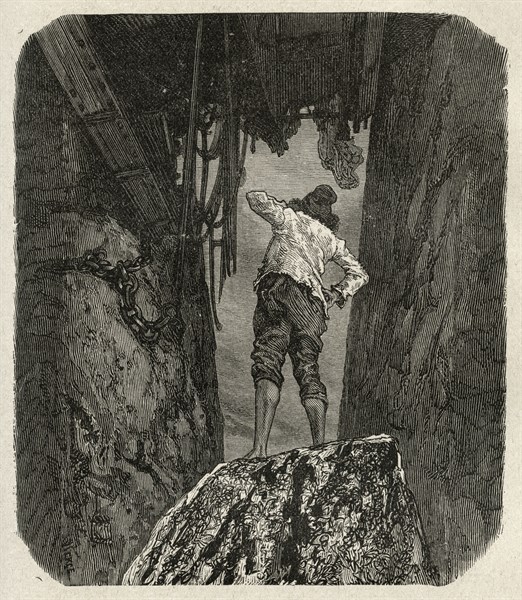 Illustration of "Toilers of the Sea", by Victor Hugo