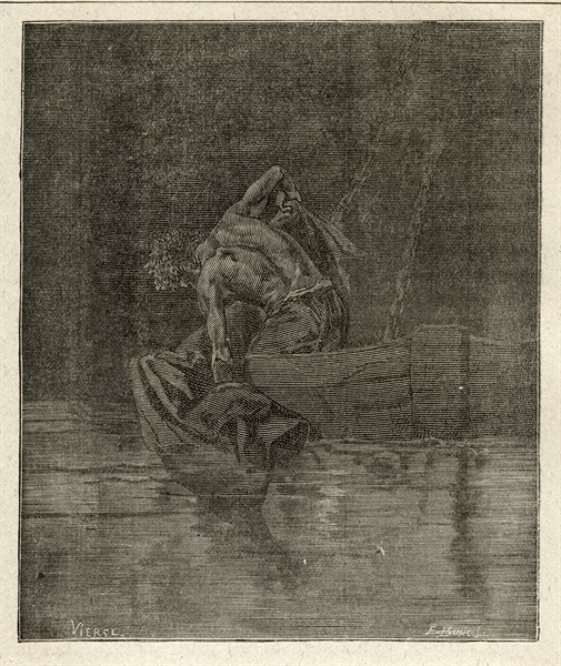 Illustration de "Les Travailleurs de la Mer", de Victor Hugo