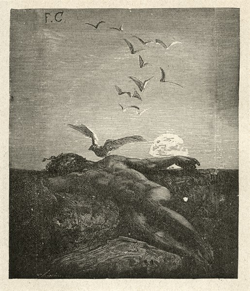 Illustration de "Les Travailleurs de la Mer", de Victor Hugo