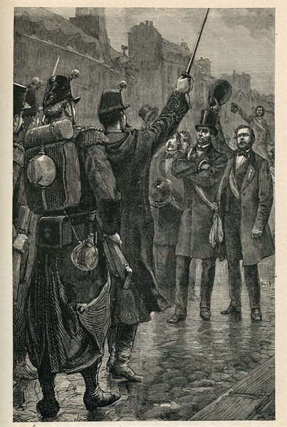 Illustration from 'Histoire d'un crime', by Victor Hugo