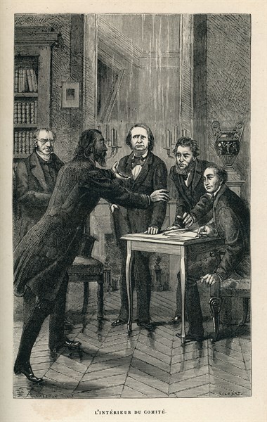Illustration from 'Histoire d'un crime', by Victor Hugo