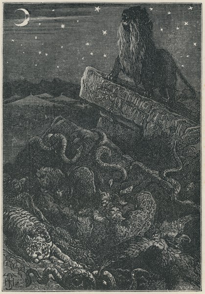 Illustration of "Les Châtiments", by Victor Hugo