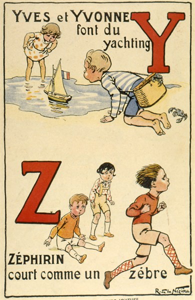 Abécédaire "ABC des prénoms", 1927