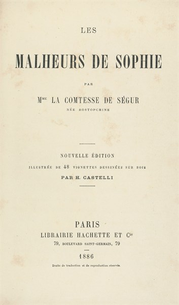 Sophie's Misfortunes, by Countess of Ségur