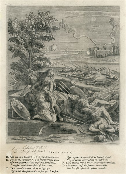 Antigone enterrant son frère Polynice