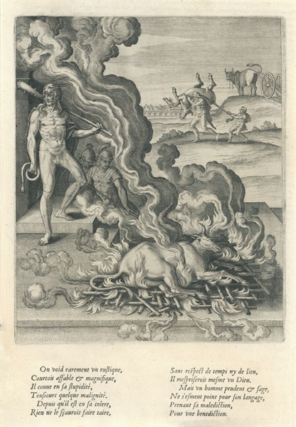 Hercule faisant rôtir un boeuf