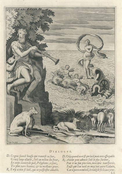 Polyphème observant Galatée