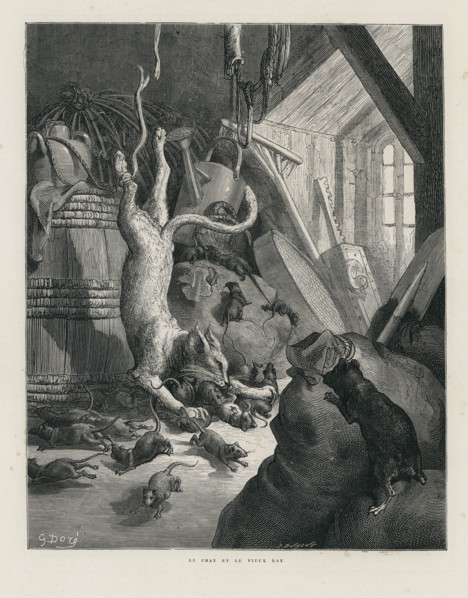 Fable "Le Chat et le vieux rat"