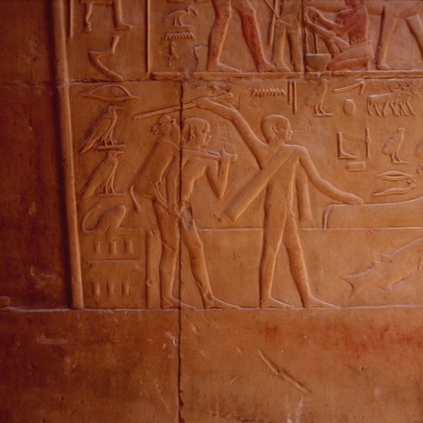 Saqqarah, mastaba de Kagemni, passage du gué