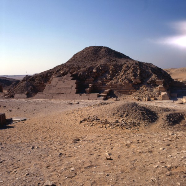 Saqqarah, pyramide d’Ounas, vestige du revêtement