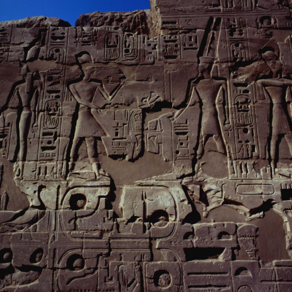 Karnak, South wall of the temple of Amon-Ra