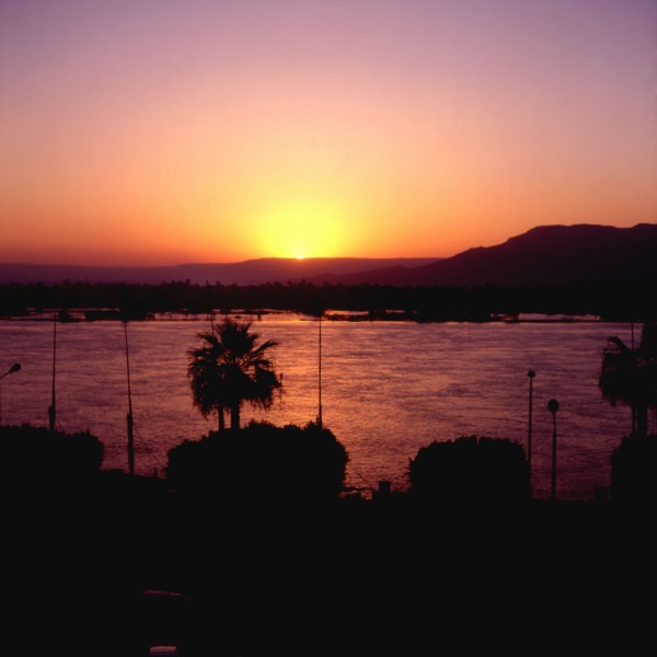 Luxor, Sunset on the west bank