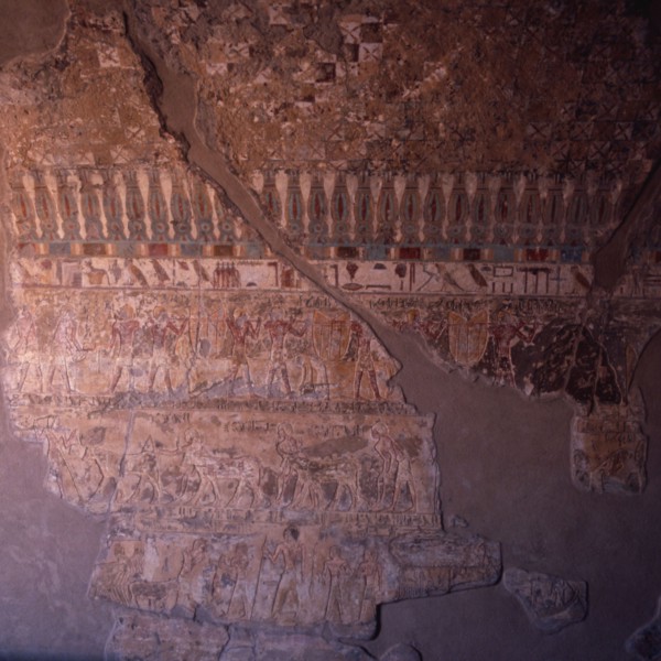 El Kab, Tomb of Paheri, scenes of inventorying  agricultural products