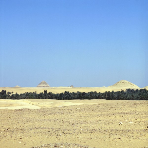 Vue générale des pyramides de Saqqarah