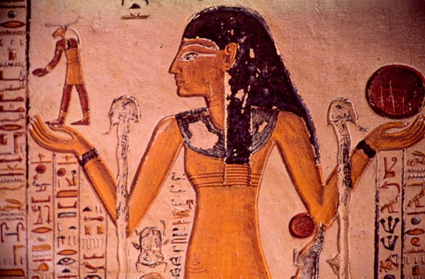 Tomb of Ramses VI. Nut "Chetayt" giving birth to all forms of light