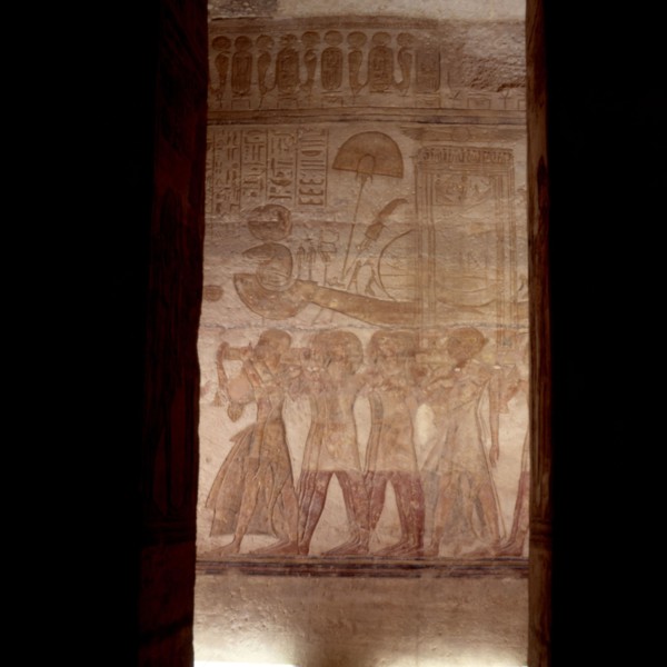Abu  Simbel, Large temple of Ramses II. Pronaos