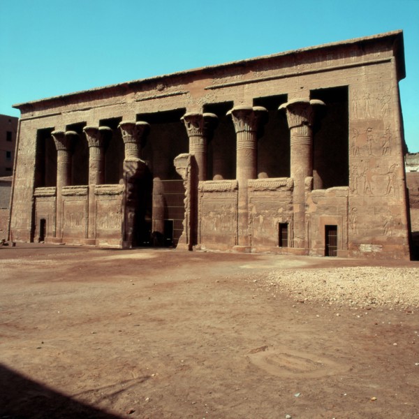 Esna, The temple façade seen from the northeast corner