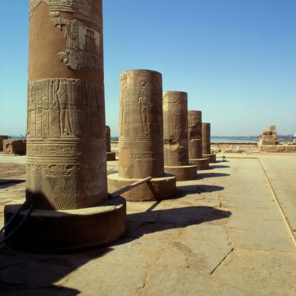 Kom Ombo, View of the north side of the temple