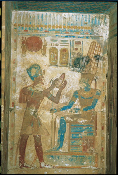 Abydos, Pharaoh and god Amon