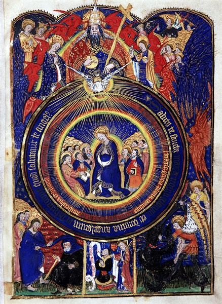 Manuscript of the Hours of Rohan-Montauban : The Trinity