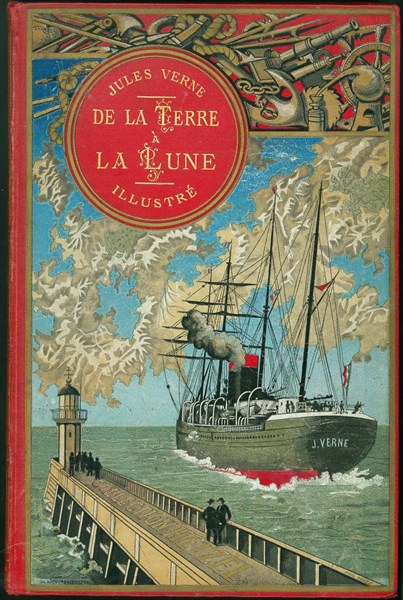 Jules Verne, "De la Terre à la Lune", couverture