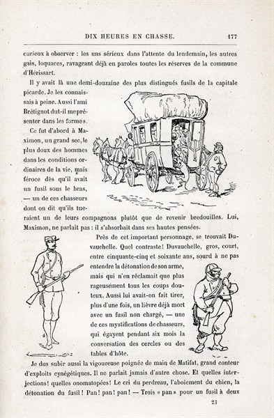 Jules Verne, "Dix heures en chasse", illustration