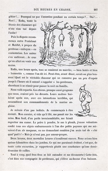 Jules Verne, "Dix heures en chasse", illustration