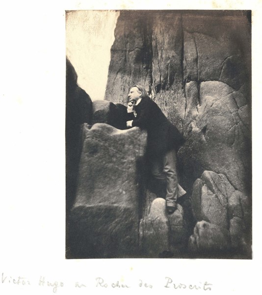 Victor Hugo au Rocher des Proscrits