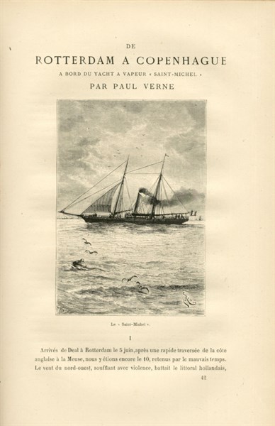 Paul Verne 
De Rotterdam à Copenhague à bord du Yacht à vapeur "Saint Michel"