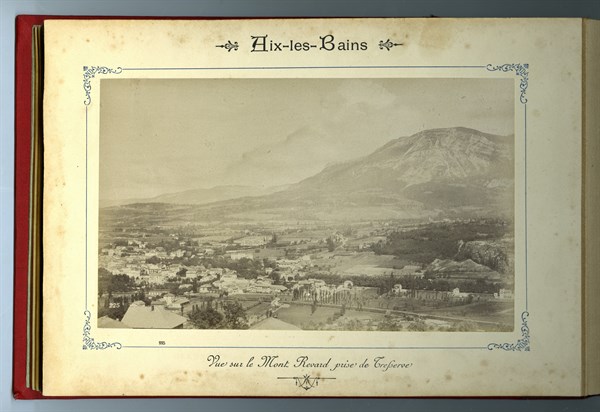 The French city of Aix-les-Bains: view over the Mont Revard from Tresserve