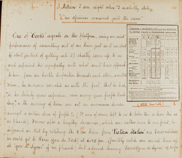 Album de voyage d'une famille anglaise à Monte Carlo en 1912