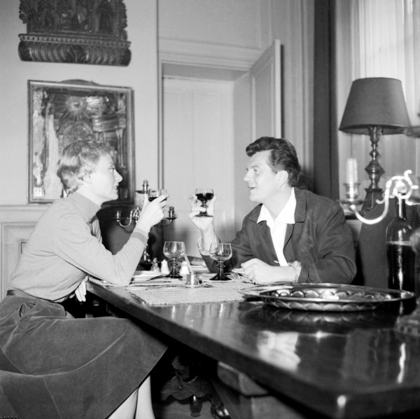 Michèle Morgan et Henri Vidal