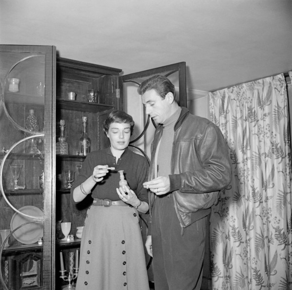 Simone Signoret and Yves Montand