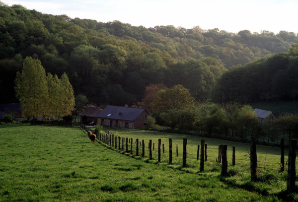 View from the D5 road towards La Poucheterie