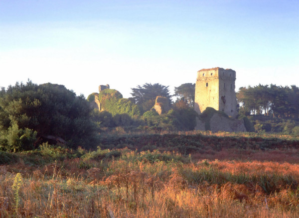 Vue de la D2A en direction du sud, le Castel