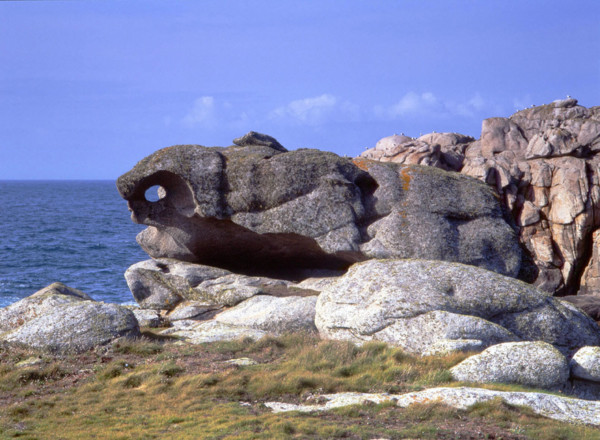 Ile d'Yock, côte nord. Pleine mer