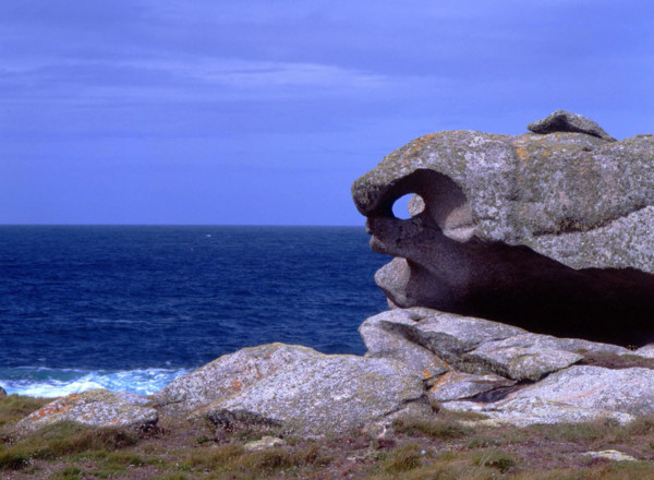 Ile d'Yock, côte nord. Pleine mer