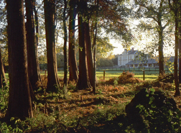 Château de la Poterie seen from the riverbank, to the North