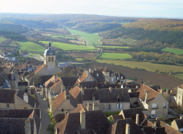 Vue de la tour Saint-Michel en direction de l'ouest