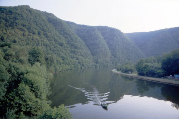 View from the D1 bridge towards the Dames de Meuse valleys