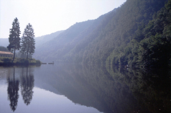 View from the needle dam towards the  Dames de Meuse valleys