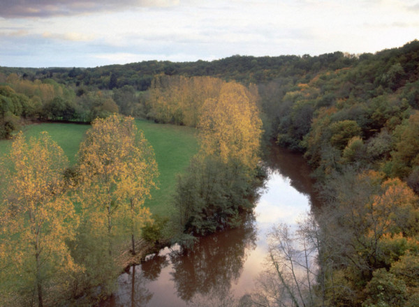 View upstream from the environs of the Roc à Midi