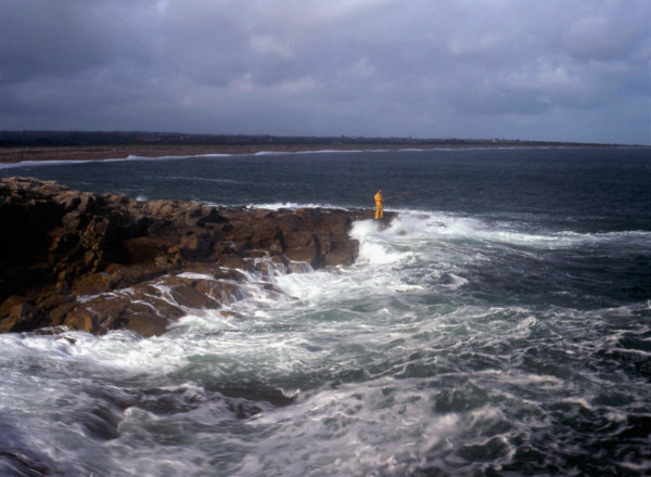 Basse-Normandie : pointe de Barfleur : vue des rochers, au niveau du Coin du Rôle, en direction de l'ouest